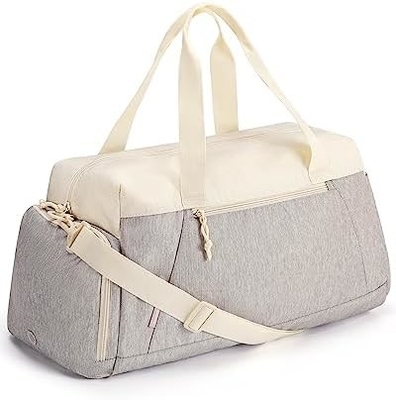 Bagsmart gym bags for men women, składany bagaż podróżny, lekki weekend duffel bag z schowkiem,