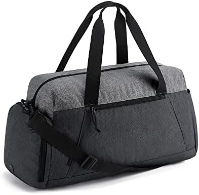 Bagsmart gym bags for men women, składany bagaż podróżny, lekki weekend duffel bag z schowkiem,