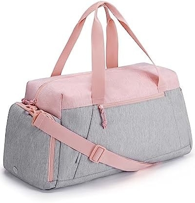 Bagsmart gym bags for men women, składany bagaż podróżny, lekki weekend duffel bag z schowkiem,