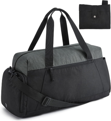 Bagsmart gym bags for men women, składany bagaż podróżny, lekki weekend duffel bag z schowkiem,