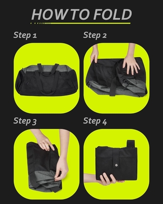 Bagsmart gym bags for men women, składany bagaż podróżny, lekki weekend duffel bag z schowkiem,