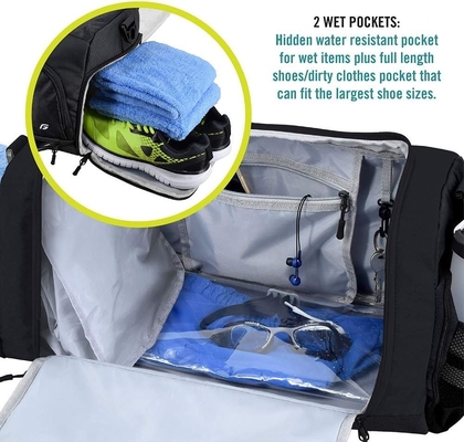 ULTIMATE GYM BAG 2.0: TAKTOWANIE DURABLE CROWDSOURCE zaprojektowane z 10 optymalnymi przedziałami, w tym wodoodporne