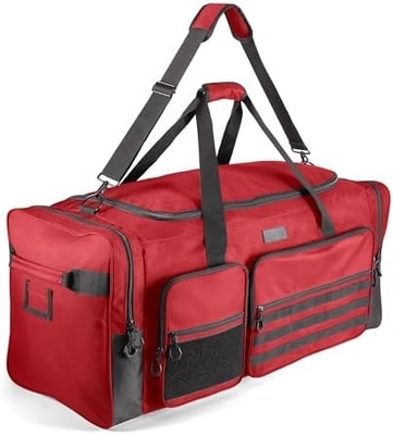 Fitdom 130L 36&quot; Ciężki dodatkowo duży sprzęt sportowy do siłowni Podróżne torba z poduszką W/regulowalny pasek na ramieniu &amp; 7 komórek