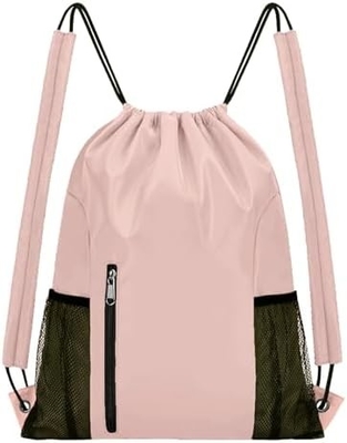 BEEGREEN DRAWSTRING-BACK-GYM-BAG, LARGE SPORTS BAG, STRING RECKBACK CINCH BAG dla mężczyzn i kobiet Czerwony