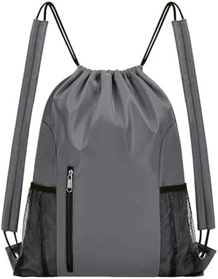 BEEGREEN DRAWSTRING-BACK-GYM-BAG, LARGE SPORTS BAG, STRING RECKBACK CINCH BAG dla mężczyzn i kobiet Czerwony