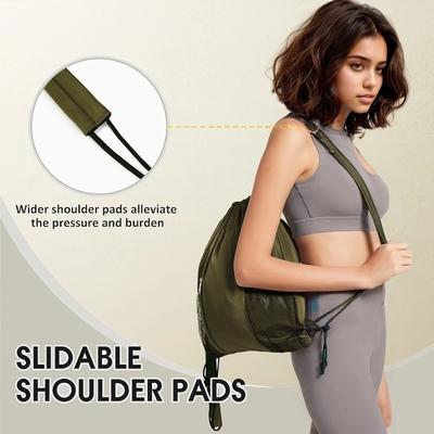 BEEGREEN DRAWSTRING-BACK-GYM-BAG, LARGE SPORTS BAG, STRING RECKBACK CINCH BAG dla mężczyzn i kobiet Czerwony