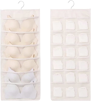 LIREX BRA STORAGE ORGANIZER Z 10 kieszeniami, 1 paczką składane bieliznę
