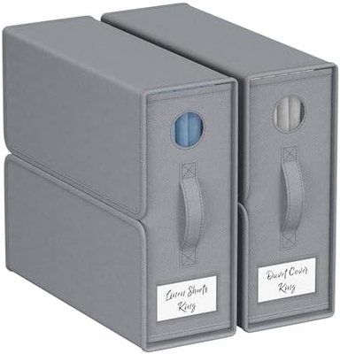 Organizatory i przechowywanie arkuszy, 4-pack, wielkość królewska/królewska (szary), organizator arkuszy, pojemniki do przechowywania arkuszy,