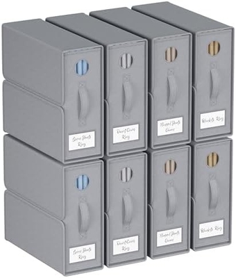 Organizatory i przechowywanie arkuszy, 4-pack, wielkość królewska/królewska (szary), organizator arkuszy, pojemniki do przechowywania arkuszy,