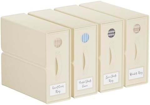 Organizatory i przechowywanie arkuszy, 4-pack, wielkość królewska/królewska (szary), organizator arkuszy, pojemniki do przechowywania arkuszy,