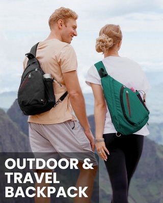 OutdoorMaster Sling Bag, Daypack, Crossbody Shoulder Chest Urban Outdoor Travel Backpack dla kobiet i mężczyzn