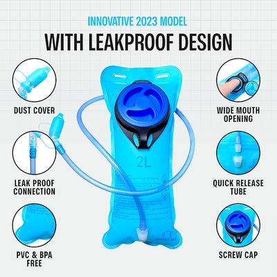 Sojourner Hydration Pack, Hydration Backpack - Water Backpack z 2l Hydration Bladder, Festival Essential - Rave