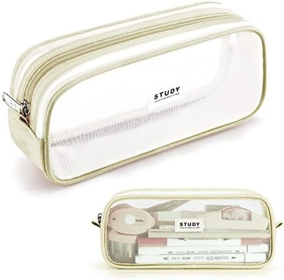 Kalidi Grid Mesh Pencil Case Wielkiej pojemności Pudełko ołówkowe Wielkie Pudełko ołówkowe z zamkiem Prosty torebki papiernicze Pióro estetyczne