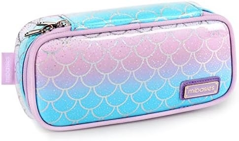 Mybasies dziecięce ołówek dla dziewczynek i chłopców Miękki Rainbow Pen Box Pocket (Rainbow 1)