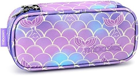 Mybasies dziecięce ołówek dla dziewczynek i chłopców Miękki Rainbow Pen Box Pocket (Rainbow 1)