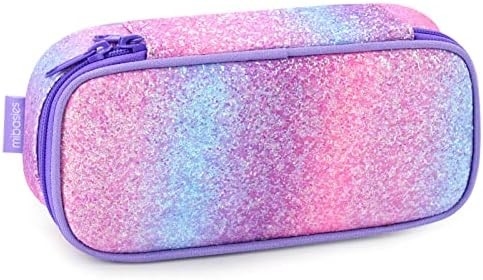 Mybasies dziecięce ołówek dla dziewczynek i chłopców Miękki Rainbow Pen Box Pocket (Rainbow 1)