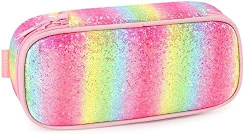 Mybasies dziecięce ołówek dla dziewczynek i chłopców Miękki Rainbow Pen Box Pocket (Rainbow 1)