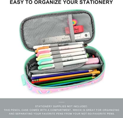 Mybasies dziecięce ołówek dla dziewczynek i chłopców Miękki Rainbow Pen Box Pocket (Rainbow 1)