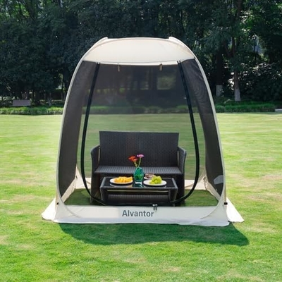 Alvantor Screen House Pokoj kempingowy namiot na zewnątrz baldachim wschodzący cienie słoneczne sześciokątne schronienie sieci ściany nie wodoodporne 6'x6'