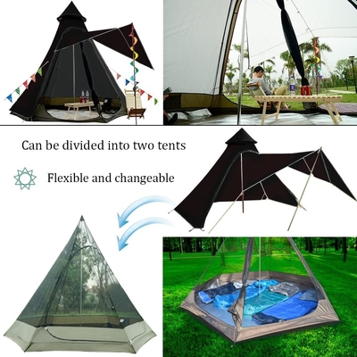 12'x10'x8'Kopułkowy namiot kempingowy 5-6 osób 4 Sezon Dwuwarstwowe warstwy wodoodporne anty-UV Windproof namioty rodzinne kemping na świeżym powietrzu