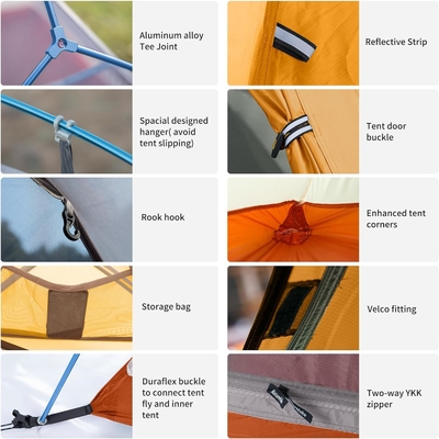 Naturehike Cloud-Up 1 Person Tent Lekkie namioty z plecakami dla jednego człowieka, wodoodporny ultralekki namiot dla jednej osoby, Do