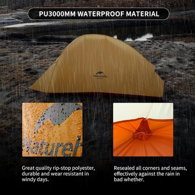 Naturehike Cloud-Up 1 Person Tent Lekkie namioty z plecakami dla jednego człowieka, wodoodporny ultralekki namiot dla jednej osoby, Do