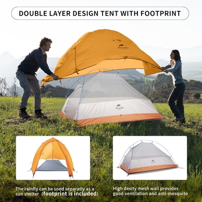 Naturehike Cloud-Up 1 Person Tent Lekkie namioty z plecakami dla jednego człowieka, wodoodporny ultralekki namiot dla jednej osoby, Do