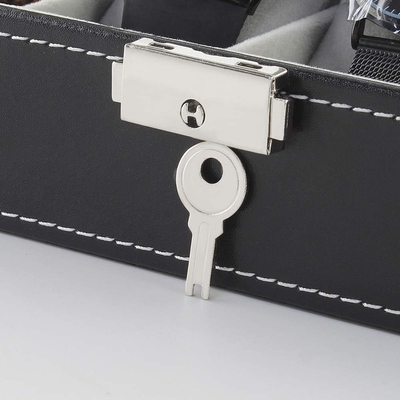NEX 6 Slots Watch Box Organizer dla mężczyzn, Czarny Watch Holder Stand Display Storage Case