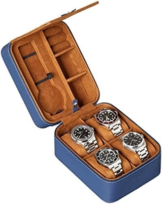 ROTHWELL 5 Watch Travel Case Storage Organizer dla 5 zegarków.