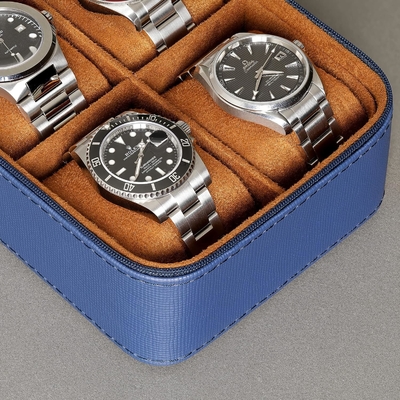 ROTHWELL 5 Watch Travel Case Storage Organizer dla 5 zegarków.
