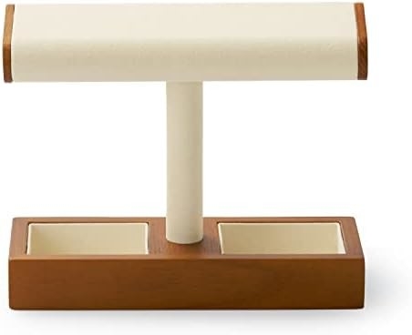 Solid Wood Watch Display Stand T-bar Watch Stand Biżuteria Holder Stand Watch Case dla mężczyzn Watch Holder Organizer dla mężczyzn