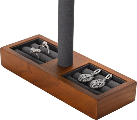 Solid Wood Watch Display Stand T-bar Watch Stand Biżuteria Holder Stand Watch Case dla mężczyzn Watch Holder Organizer dla mężczyzn