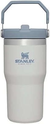 IceFlow Tumbler ze stali nierdzewnej ze słomką, próżniowo izolowana butelka na wodę do domu, biura lub samochodu, kubek wielokrotnego użytku