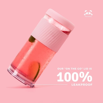 Szklane kubki z pokrywkami i słomkami -20 fl oz- idealnie duża kubka z lodową kawą - kubek ze smoothie z bambusem