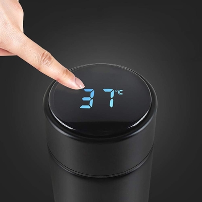 Butelka wodna z wyświetlaczem temperatury LED, podwójnie ściana, wodna butelka wodna, ze stali nierdzewnej