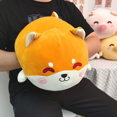 Shiba Inu Płuszczowa Poduszka Zapełnione zwierzę Cute Płuszczowa Zabawka Squishy Anime Corgi Płuszczowe Płuszczowe Kawaii Miękka Poduszka Obejmowanie