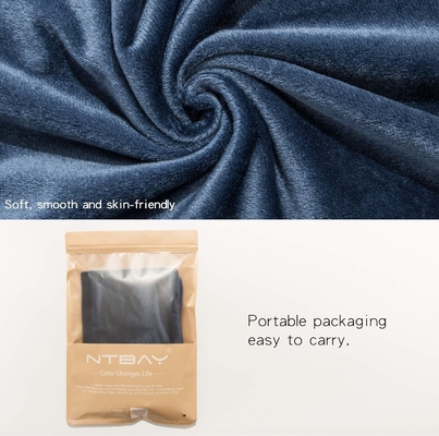 NTBAY 2 Pack Zippered Velvet King Poduszki, Super Soft and Cozy Luxury Fuzzy Flannel Poduszki z Zipperem, 20x36