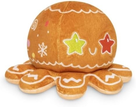 TeeTurtle - oryginalny odwracalny ośmiornica Plushie - miłość + nienawiść - urocze zmysłowe Fidget wypełnione zwierzęta, które pokazują swoje
