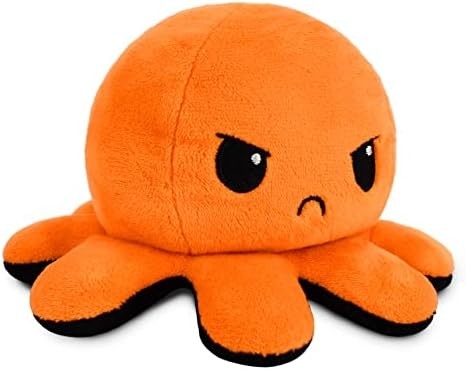 TeeTurtle - oryginalny odwracalny ośmiornica Plushie - miłość + nienawiść - urocze zmysłowe Fidget wypełnione zwierzęta, które pokazują swoje