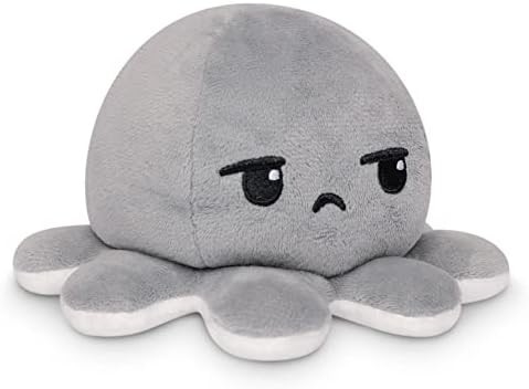 TeeTurtle - oryginalny odwracalny ośmiornica Plushie - miłość + nienawiść - urocze zmysłowe Fidget wypełnione zwierzęta, które pokazują swoje