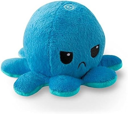 TeeTurtle - oryginalny odwracalny ośmiornica Plushie - miłość + nienawiść - urocze zmysłowe Fidget wypełnione zwierzęta, które pokazują swoje