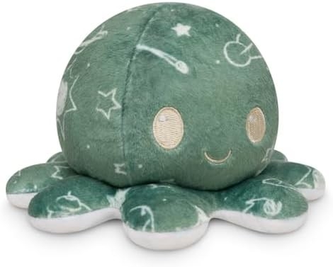 TeeTurtle - oryginalny odwracalny ośmiornica Plushie - miłość + nienawiść - urocze zmysłowe Fidget wypełnione zwierzęta, które pokazują swoje