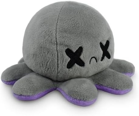 TeeTurtle - oryginalny odwracalny ośmiornica Plushie - miłość + nienawiść - urocze zmysłowe Fidget wypełnione zwierzęta, które pokazują swoje