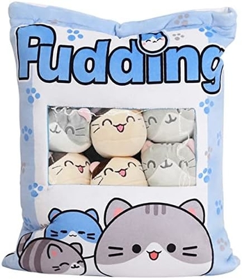 REFAHB Cute Plush Pillow Throw Pillow Removable Stuffed Animal Toys Kreatywne prezenty dla dziewczynek (Kitten)