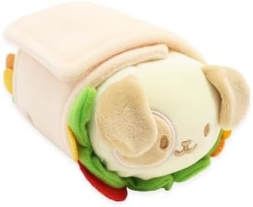 Oficjalna lalka z płaszczem w rolce. Miękka, miękka, ciepła, słodka, wygodna, bezpieczna poduszka burrito z szczeniakiem.