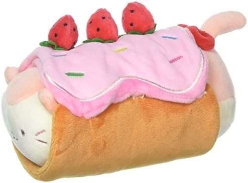 Oficjalna lalka z płaszczem w rolce. Miękka, miękka, ciepła, słodka, wygodna, bezpieczna poduszka burrito z szczeniakiem.