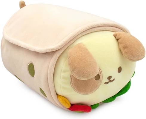 Oficjalna lalka z płaszczem w rolce. Miękka, miękka, ciepła, słodka, wygodna, bezpieczna poduszka burrito z szczeniakiem.