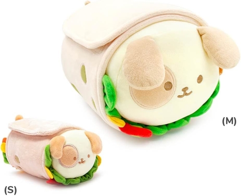 Oficjalna lalka z płaszczem w rolce. Miękka, miękka, ciepła, słodka, wygodna, bezpieczna poduszka burrito z szczeniakiem.