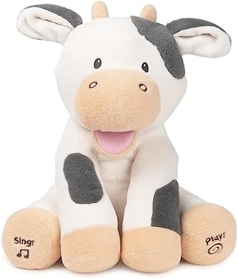 GUND Baby Animated Flappy The Elephant Plush, Singing Stuffed Animal Baby Toy dla dzieci od 0 lat, szary, 12&quot;