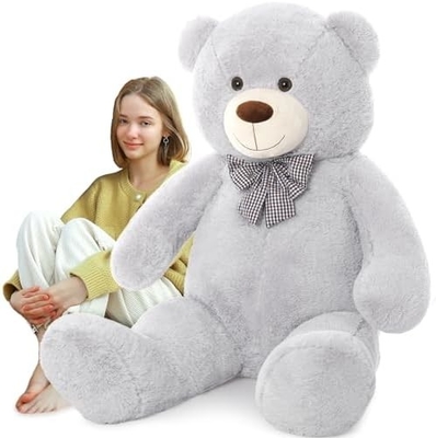 Misscindy Giant Teddy Bear Płaszczany zwierzę dla dziewczyny lub dzieci 47 cali, (biały)